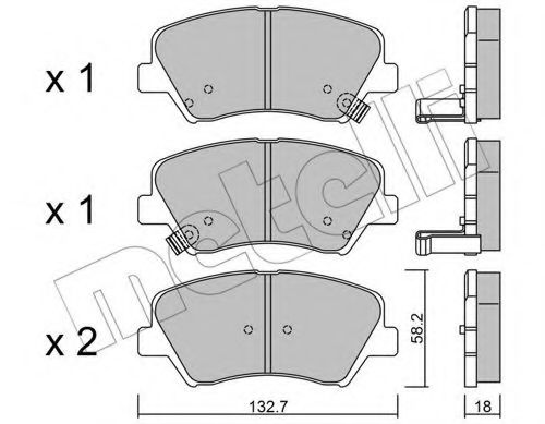 Тормозные колодки METELLI 22-0943-0
