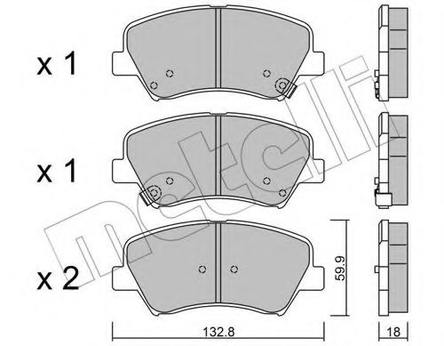 Тормозные колодки METELLI 22-0944-0