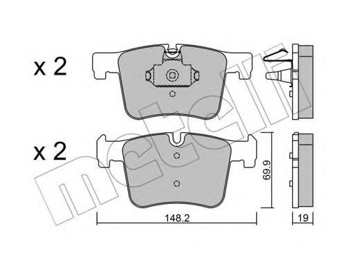 Тормозные колодки METELLI 22-0961-0