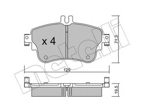 Тормозные колодки METELLI 22-0964-0