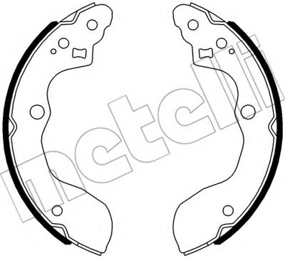 Тормозные колодки барабанные METELLI 53-0540