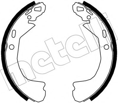 Тормозные колодки барабанные METELLI 53-0551