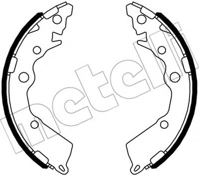 Тормозные колодки барабанные METELLI 53-0588