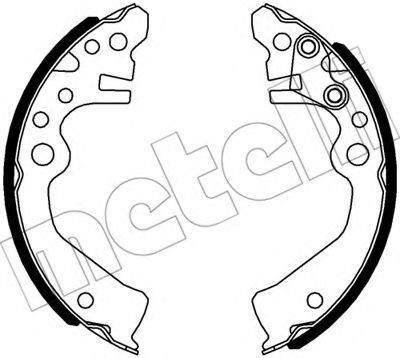 Тормозные колодки барабанные METELLI 53-0611