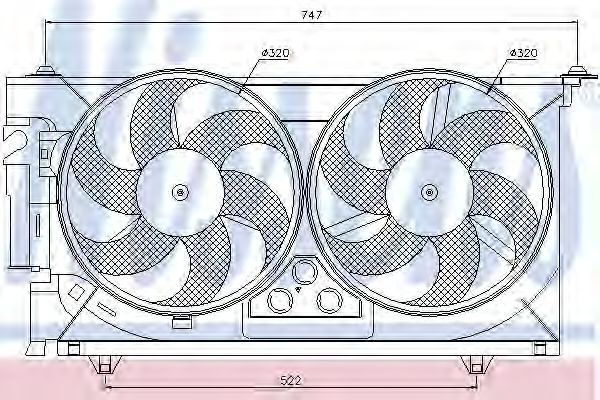 Вентилятор охлаждения двигателя NISSENS 85084