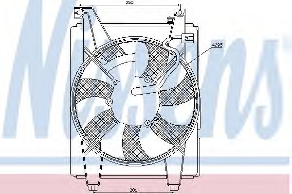 Вентилятор радиатора кондиционера NISSENS 85088