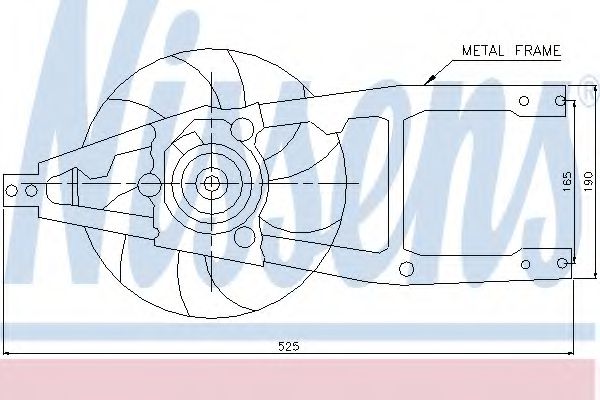 Вентилятор охлаждения двигателя NISSENS 85139