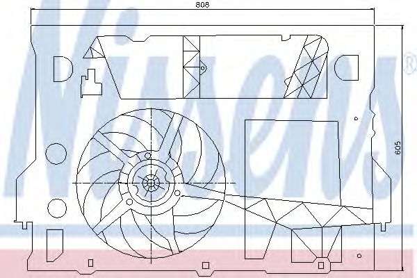 Вентилятор охлаждения двигателя Nissan/Infiniti 77 01 046 205