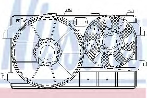 Вентилятор охлаждения двигателя NISSENS 85264