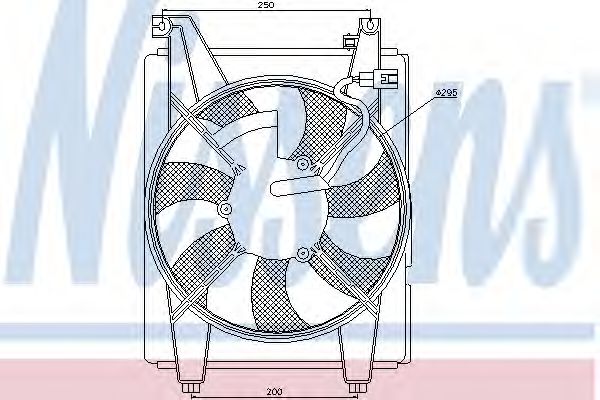 Вентилятор радиатора кондиционера nissens 85369
