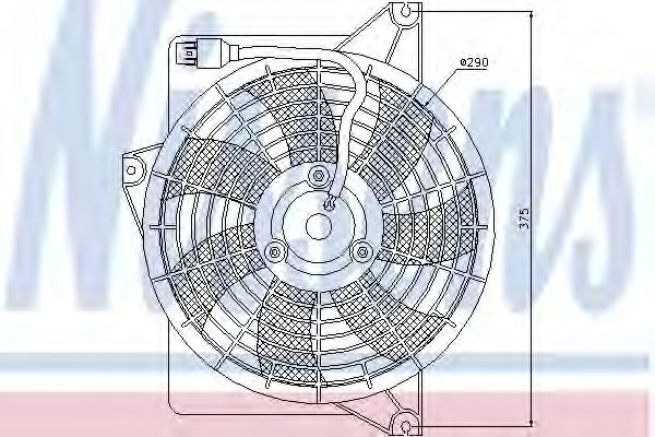 Вентилятор радиатора кондиционера NISSENS 85371