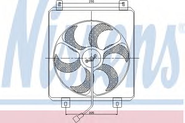 Вентилятор радиатора кондиционера nissens 85448