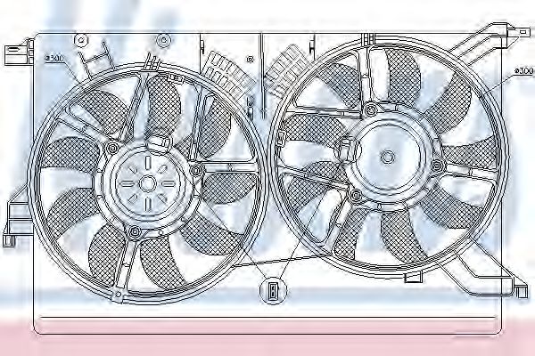 Вентилятор охлаждения двигателя NISSENS 85523