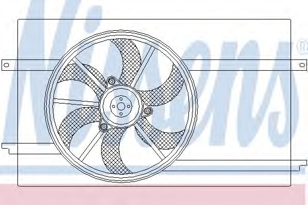 Вентилятор охлаждения двигателя NISSENS 85593