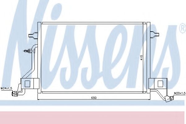 Радиатор кондиционера NISSENS 940002