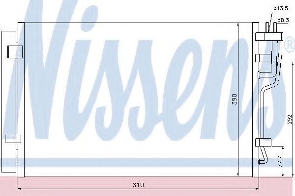 Радиатор кондиционера NISSENS 940006