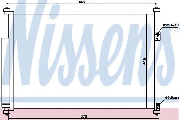 Радиатор кондиционера NISSENS 940012