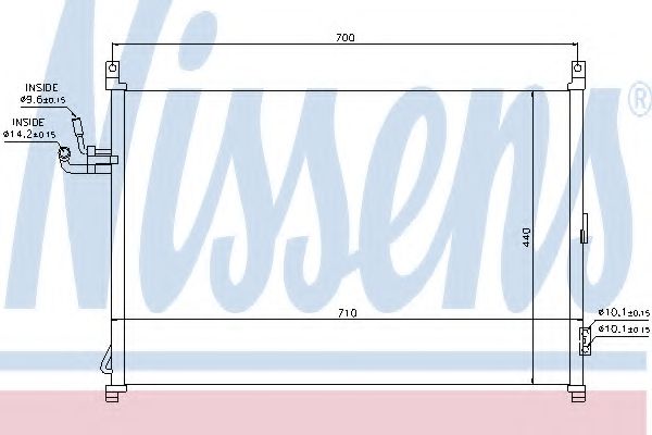 Радиатор кондиционера NISSENS 940014