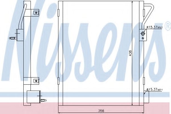 Радиатор кондиционера NISSENS 940019