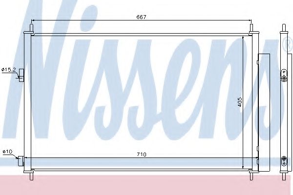Радиатор кондиционера NISSENS 940021