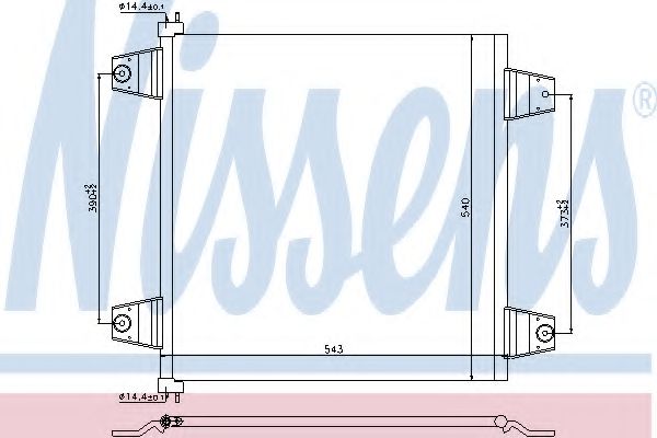 Радиатор кондиционера NISSENS 940031