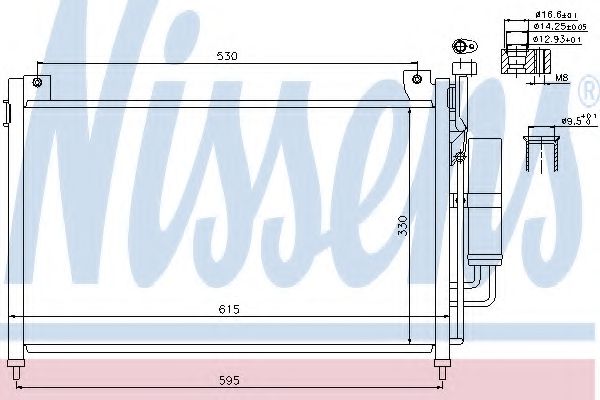 Радиатор кондиционера NISSENS 940033