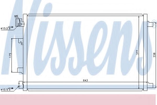 Радиатор кондиционера NISSENS 940039