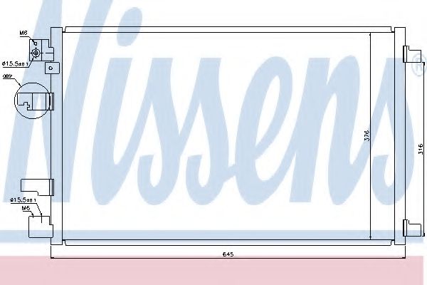 Радиатор кондиционера NISSENS 940041