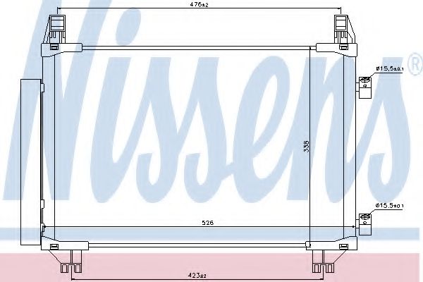 Радиатор кондиционера NISSENS 940050
