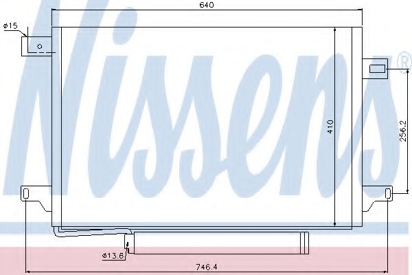 Радиатор кондиционера NISSENS 940054