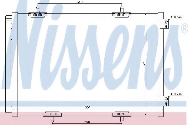 Радиатор кондиционера NISSENS 940055