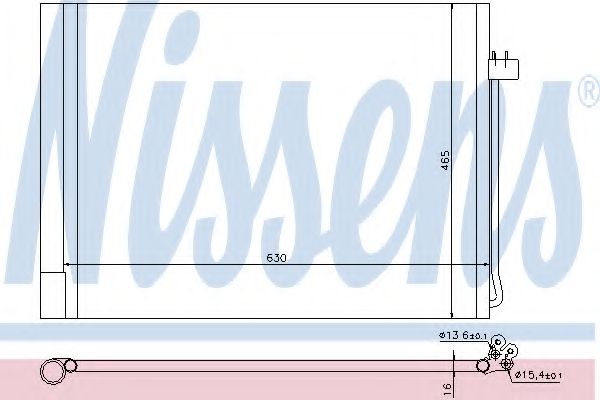 Радиатор кондиционера NISSENS 940058