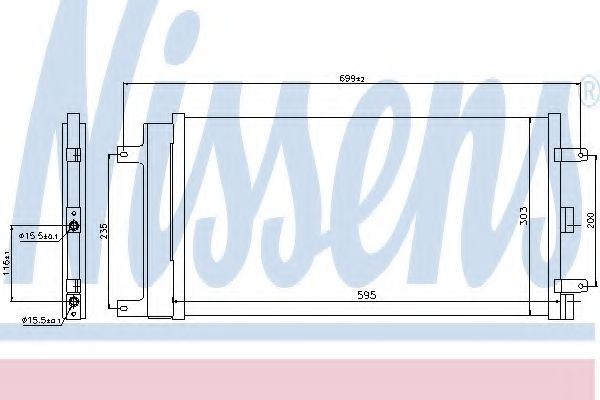Радиатор кондиционера NISSENS 940061