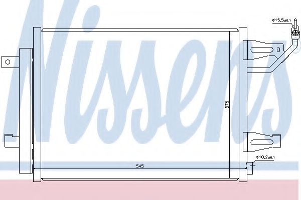 Радиатор кондиционера NISSENS 940067