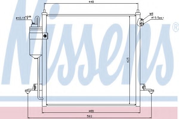 Радиатор кондиционера NISSENS 940068