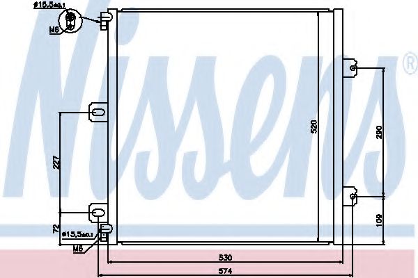 Радиатор кондиционера NISSENS 940076