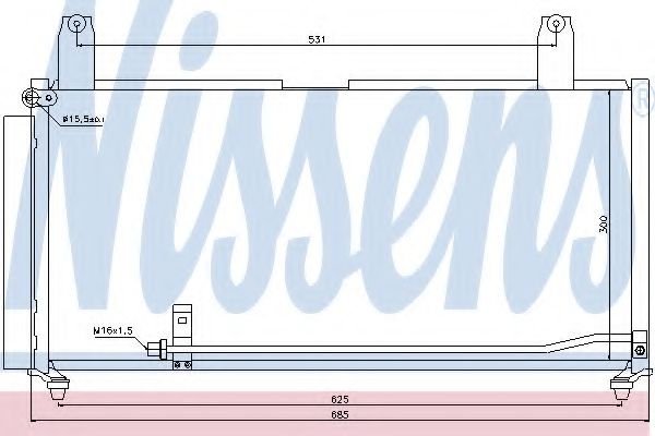 Радиатор кондиционера NISSENS 940080