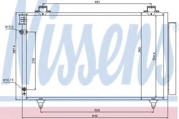 Радиатор кондиционера NISSENS 940081