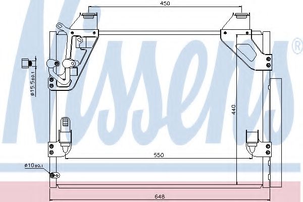 Радиатор кондиционера NISSENS 940082