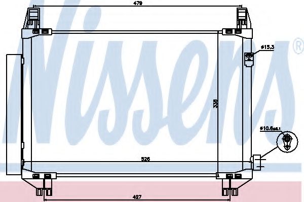 Радиатор кондиционера NISSENS 940085