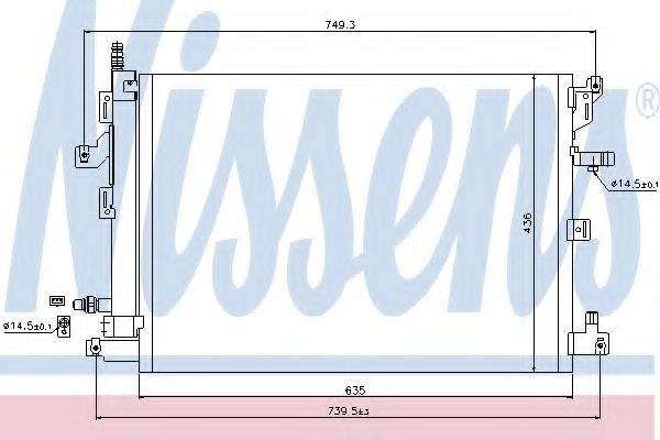 Радиатор кондиционера NISSENS 940089