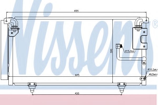 Радиатор кондиционера NISSENS 940091