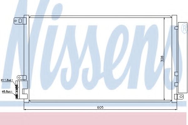 Радиатор кондиционера NISSENS 940095