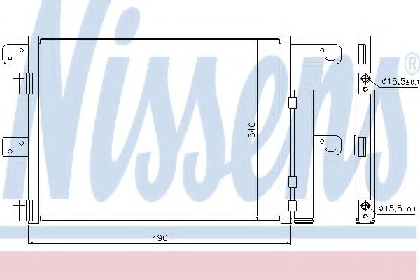 Радиатор кондиционера NISSENS 940096