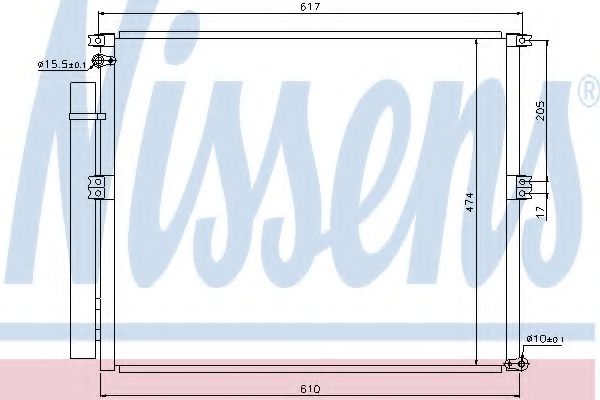 Радиатор кондиционера NISSENS 940106