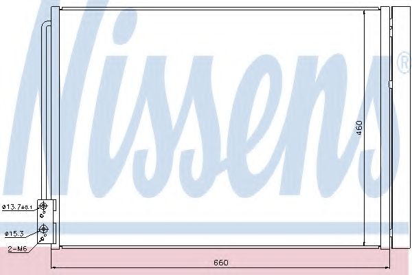 Радиатор кондиционера NISSENS 940110