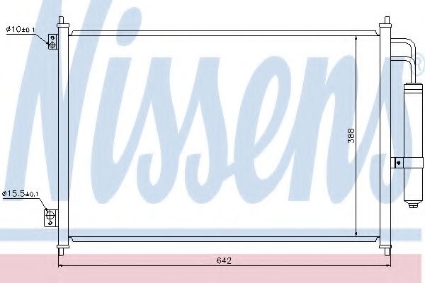 Радиатор кондиционера NISSENS 940121