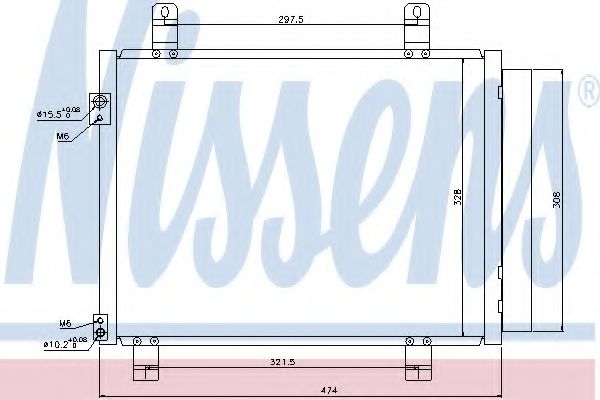 Радиатор кондиционера NISSENS 940122