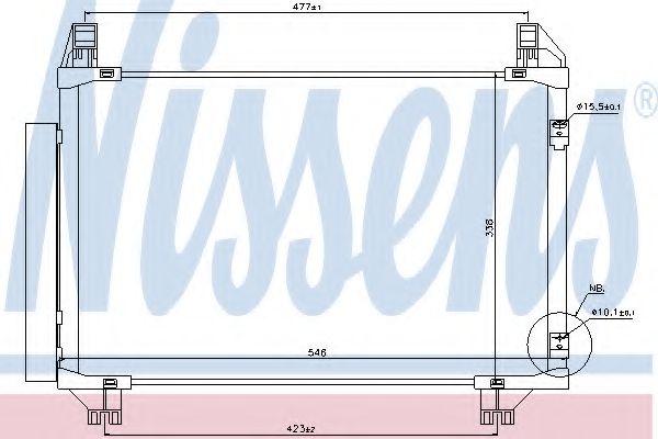 Радиатор кондиционера NISSENS 940130