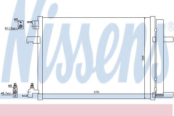 Радиатор кондиционера NISSENS 940134